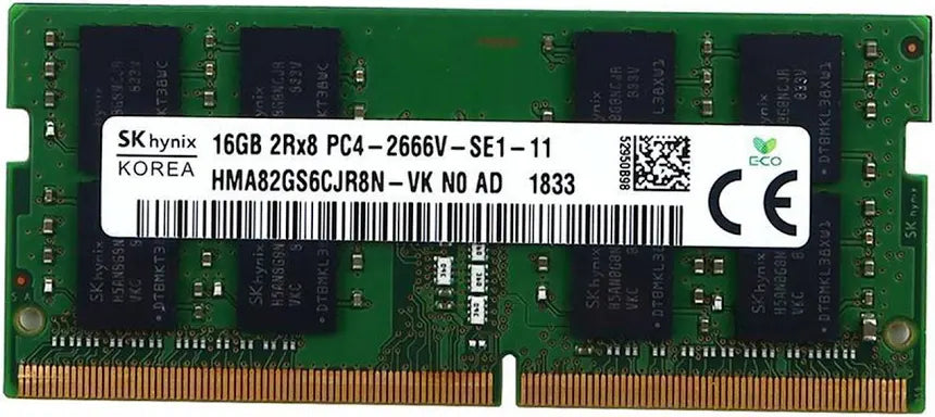 SK Hynix 16gb 2rx8 Ddr4 So-dimm Pc4- 2666V Memory Module