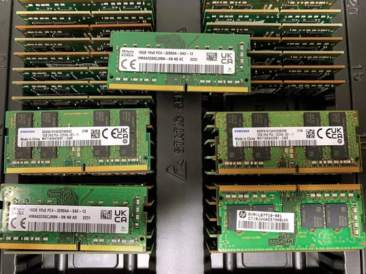 LOT of 50 16GB DDR4 sodimm Industrial Laptop memory
